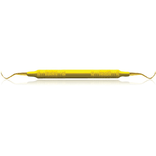 Universal Curette, XP, # 3-4 Rules, Smallest Posterior, Double-End, Resin, 3/8", Yellow, 1/Pk, AECR3-4XPX