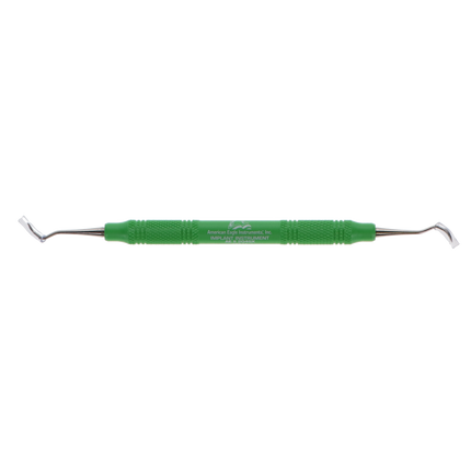 Titanium Implant Sickle Scaler, # 204S, Posterior, EagleLite, Resin, 3/8", Green, 1/Pk, AEII204SX