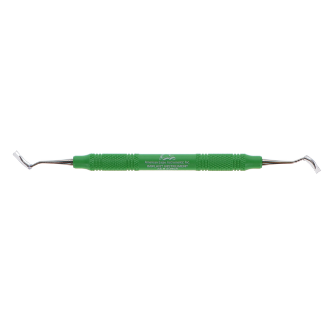 Titanium Implant Sickle Scaler, # 204S, Posterior, EagleLite, Resin, 3/8", Green, 1/Pk, AEII204SX
