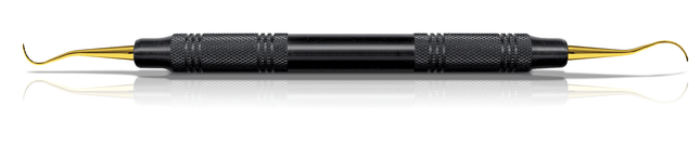 Universal Curette, XP, # 7-8 Younger-Good, Small Curved Blade, EagleLite, Resin, 3/8", Black, 1/Pk, AECY7-8XPX