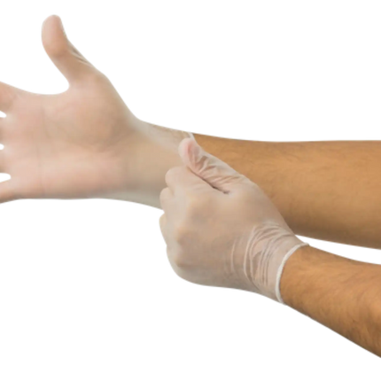 Ansell - Micro-Touch Elite PF Vinyl Glove Medium 100/bx