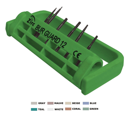 Aluminum Bur Block, RA, 15 Holes, Black, 1/Pk, AB310-1B