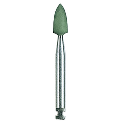 NTI Silicone Polishers, RA, Flame, # 060, 6 mm, Universal, Green, 10/Pk, P0133-031