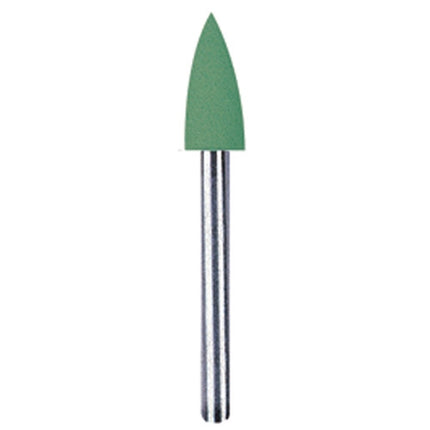 NTI Silicone Polishers, FG, Flame, # 060, 6 mm, Universal, Green, 10/Pk, P0153-031