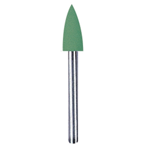 NTI Silicone Polishers, FG, Flame, # 060, 6 mm, Universal, Green, 10/Pk, P0153-031