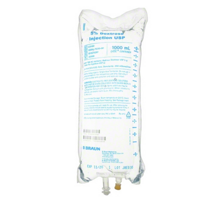 5% Dextrose and 0.9% Sodium Chloride Injection, 500 ml, 1/Pk, L6101