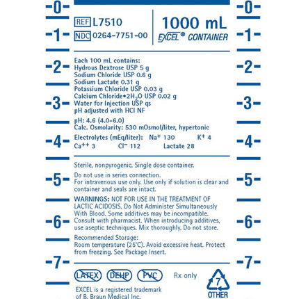 5% Dextrose in Lacted Ringer's Injection 1000ml