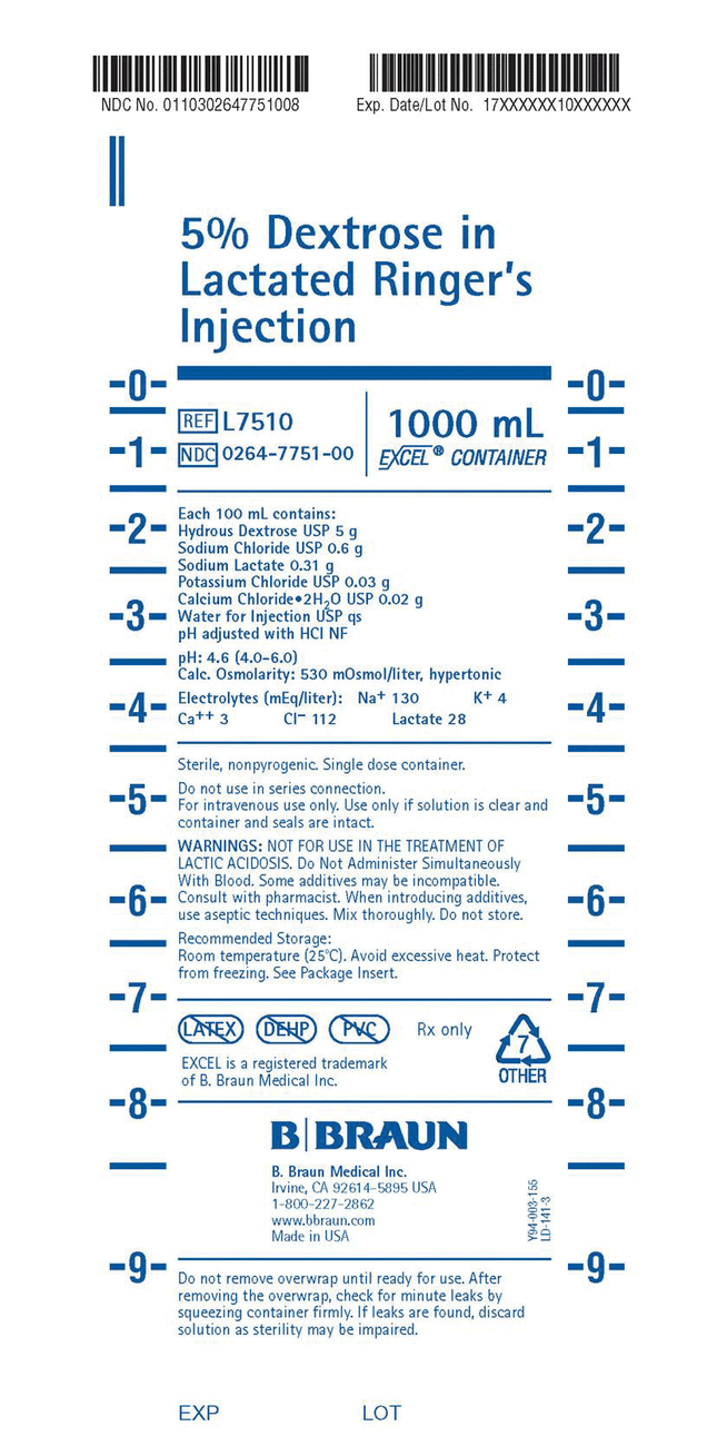 5% Dextrose in Lacted Ringer's Injection 500ml