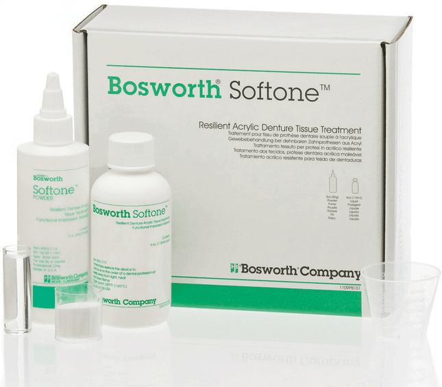 Softone Resilient Acrylic Denture Tissue Treatment, Powder, 1 lb, White, 1/Pk, 921779