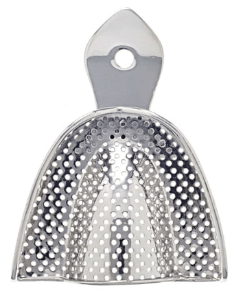 SS Edentulous Tray #8 Small Lower Perforated