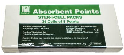 Ster-I-Cell Absorbent Paper Points, Fine, 180/Pk, H03203