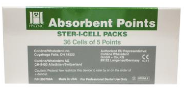 Ster-I-Cell Absorbent Paper Points, Medium, 180/Pk, H03204