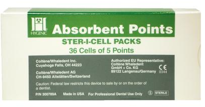 Ster-I-Cell Absorbent Paper Points, X-Fine, 180/Pk, H03202