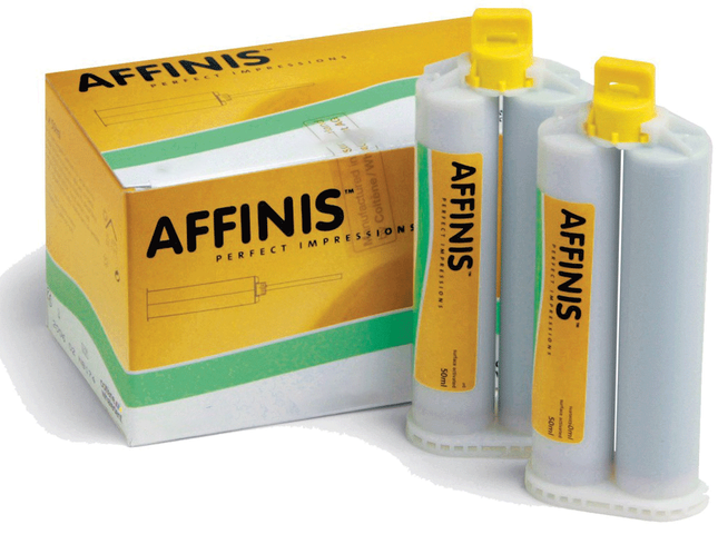 Affinis Wash A-Silicone Impression Material, Single Pack, Regular Body, Regular Set, 50 ml, Blue, 2/Pk, C6511