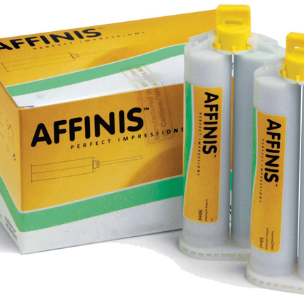 Affinis System 75 Tray A-Silicone Impression Material, Bulk Pack, Heavy Body, Fast Set, 75 ml, Caramel, 20/Pk, C6685