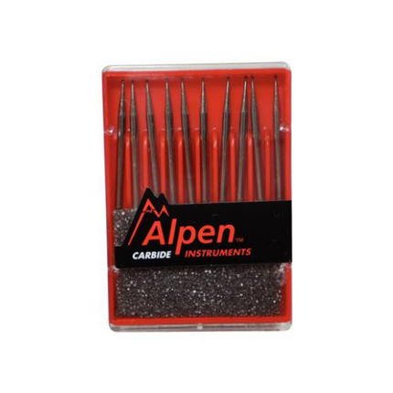 Alpen Operative Surgical Carbide Burs, FG, Round, # 1/2, 0.7 mm, 100/Pk, R1001/2C