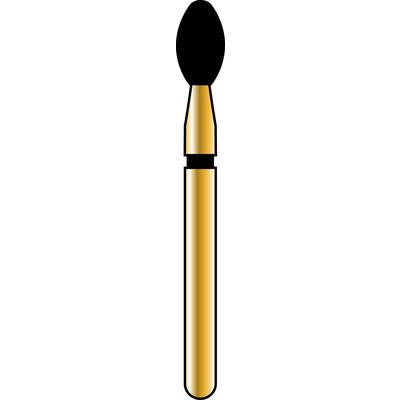 Alpen Multilayer Diamond Burs, FG, Football, # KS4, 2.4 mm, Super Coarse, Black, 5/Pk, 60032701