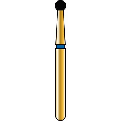 Alpen Multilayer Diamond Burs, FG, Round, # 801, 1.8 mm, Coarse, Blue, 5/Pk, 60031873