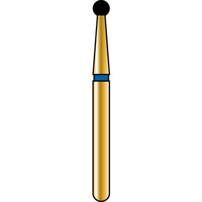 Alpen Multilayer Diamond Burs, FG, Round, # 801, 1.6 mm, Coarse, Blue, 5/Pk, 60031865