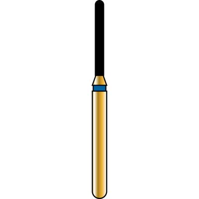 Alpen Multilayer Diamond Burs, FG, Cylinder Round End, # 881, 1.0 mm, Coarse, Blue, 5/Pk, 60032595