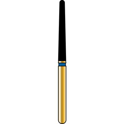 Alpen Multilayer Diamond Burs, FG, Long Tapered Round End, # 850L, 1.6 mm, Coarse, Blue, 5/Pk, 60032227