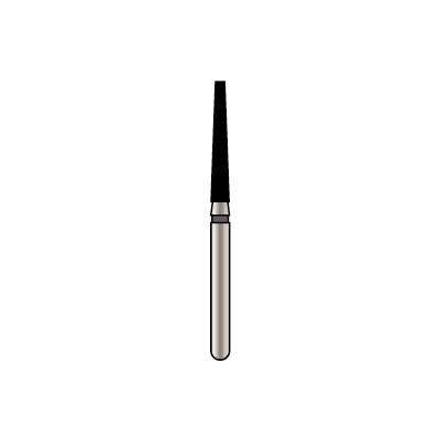 Alpen X1 Diamond Bur, FG, Tapered Flat End, # 847, 1.8 mm, Super Coarse, Black, 25/Pk, X847SC018