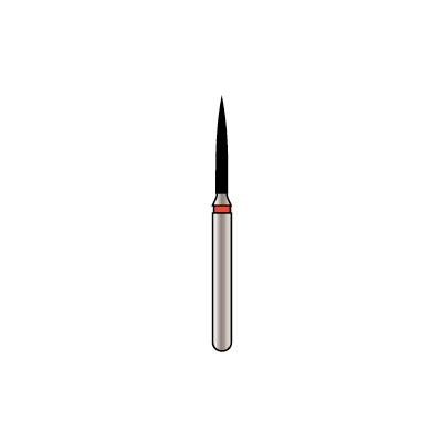 Alpen X1 Diamond Bur, FG, Cone Pointed End, # 859, 1.0 mm, Fine, Red, 25/Pk, X862F010