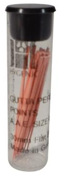 Hygenic Gutta Percha Points, Machine-Rolled, 28 mm, # 40, Black, 5 Vials of 20 Points/Pk, H01474