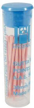Hygenic Gutta Percha Points, Machine-Rolled, 28 mm, # 60, Blue, 5 Vials of 20 Points/Pk, H01478