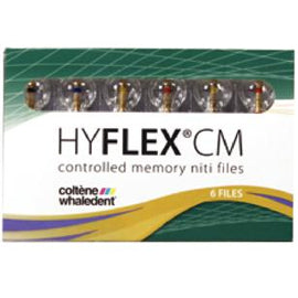 HyFlex CM NiTi Rotary Files, 31 mm, .06, # 25, Red, 6/Pk, H8310625