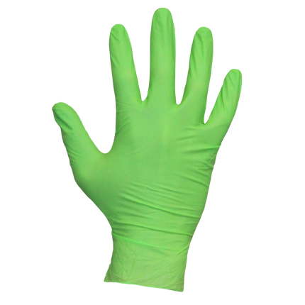 NeoGrene Chloroprene Exam Gloves, Powder-Free, Small, Green, 200/Box