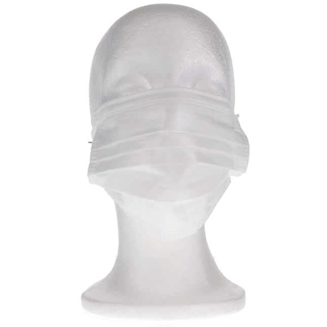 Repel 4-Ply Premium Face Mask 50/Bx Pearl Silver ASTM 3