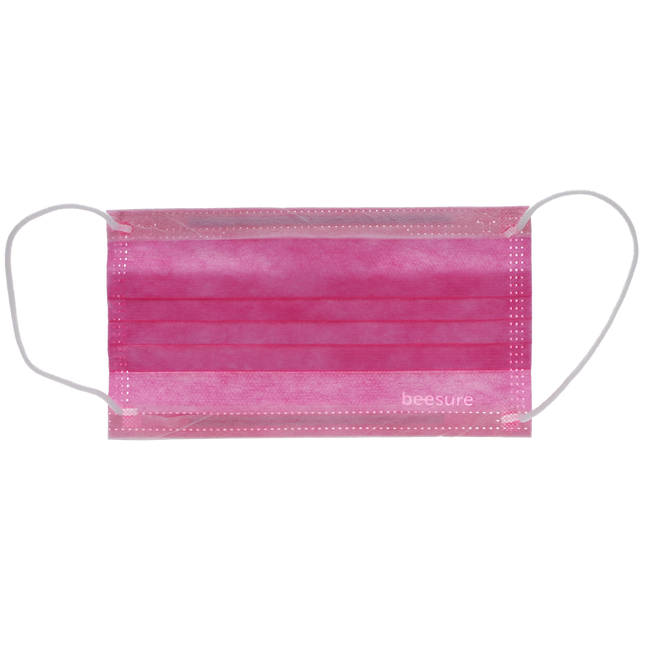 Vibe Face Masks, ASTM Level 3, Glamorous Pink, 50/Bx, BE2530