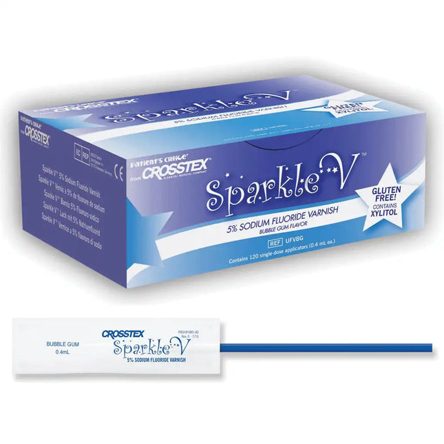 Crosstex - Sparkle V Varnish Mint 120/Bx