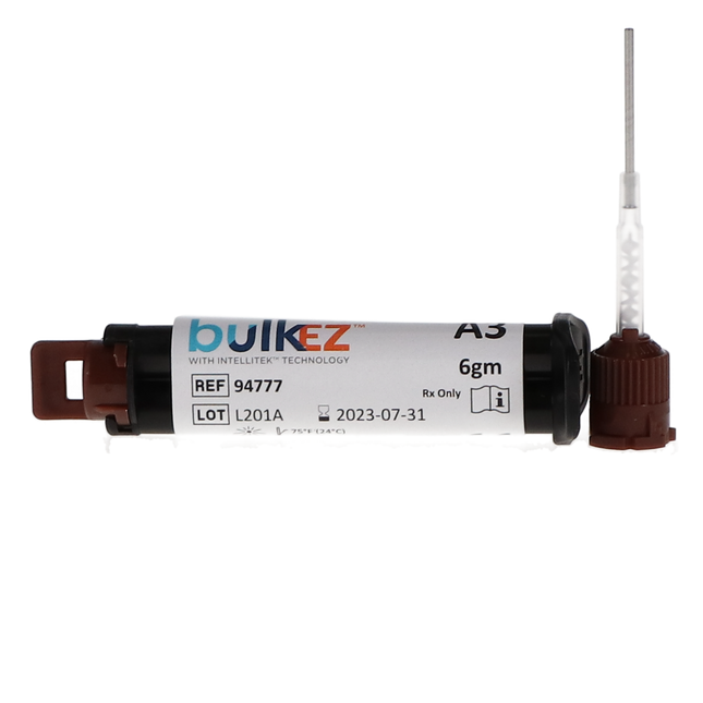 Bulk EZ Resin Bulk Fill, Dual-Cure, Syringe Refill, 6 g, A3, 2/Pk, 94777