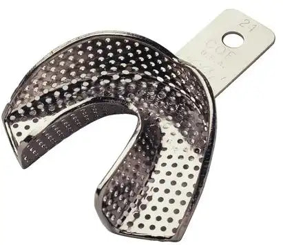GC America Nickel Plated metal impression tray #24, Single Tray