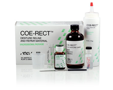 Coe-Rect Rigid Denture Liner Liquid Refill, 6 oz, 1/Pk