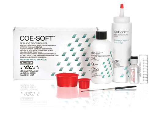 Coe-Soft Resilient Denture Liner Lubricant, Refill, 8 oz/Bottle, 1/Pk