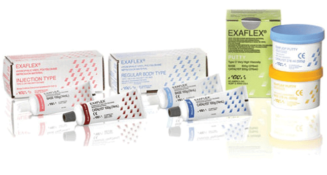Exaflex Hydrophilic VPS Impression Material, Clinic Pack, Injection Type, 74 ml, Pink, 1/Pk