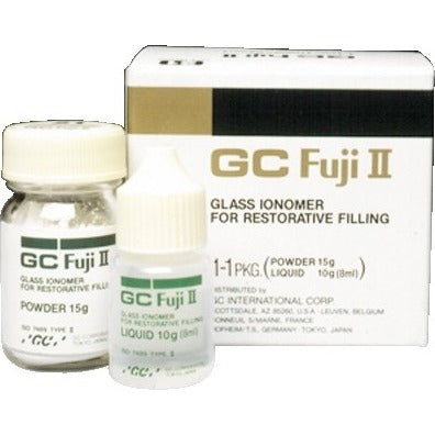 Fuji II LC Resin-Reinforced Core Build-Up Material, Triple-Cure, Powder, 1:2 Package, 35 g, Blue, 1/Pk