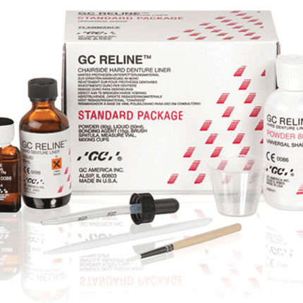 GC Reline Chairside Hard Denture Liner, Powder Refill, 80 g, 1/Pk, 346002