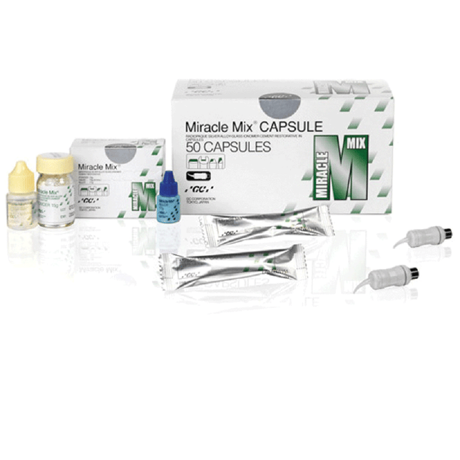 Miracle Mix Metal-Reinforced Core Build-Up Material, Triple-Cure, Powder, 17 g/Bt, 1/Pk