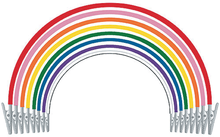 Super Bib Clips, Silicone, Assorted, 5/Pk, 605310