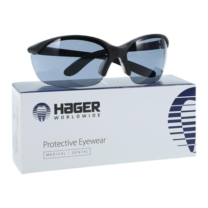 Vapor II Ultra Lite Wrap-Around Glasses, Tinted Lens, Black Frame, 1/Pk