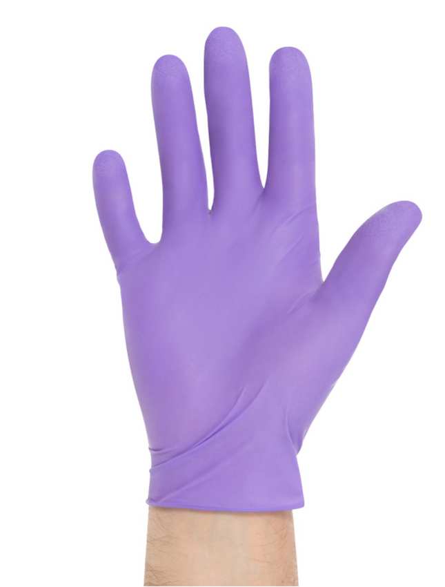 Purple Nitrile Dental Exam Gloves, Powder-Free, Extra Large, 90/Box