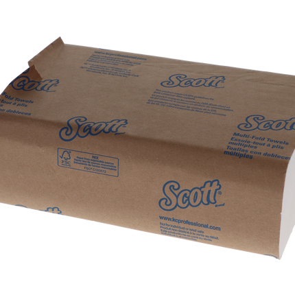 Scott, Scott Essential Multi-Fold Paper Towels, 9.2" x 9.4", 1-Ply, White, 4000/Case, 01804