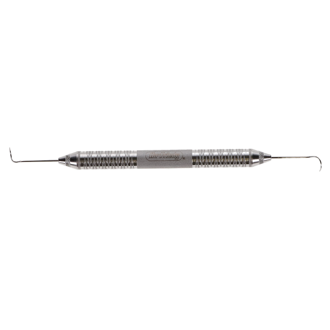 Explorer Pigtail, Double-End, # 6 Satin Steel Handle, # 2A, 1/Pk, EXD2A6