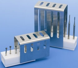 IMS Bur Cushion, with Short Lid, 6 Holes, Silver, 1/Pk, IMS-1372SH