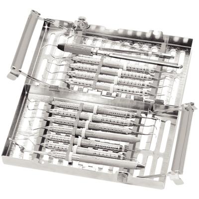 IMS Signature Series Double-Decker Cassette, 14-Instrument, Two-Tier, Green, 1/Pk, IM9149