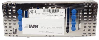IMS Signature Series Double-Decker Cassette, 8-Instrument, Two-Tier, Blue, 1/Pk, IM9088